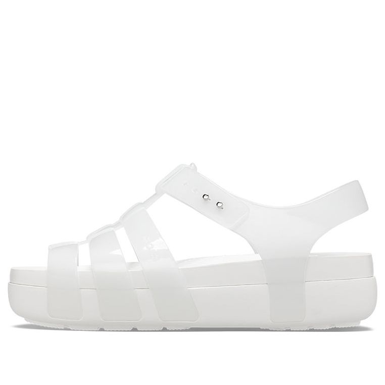 (WMNS) Crocs Splash Glossy Fisherman Sandal 'White' 209267-100