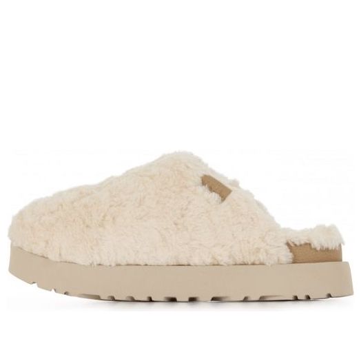 (WMNS) UGG Fuzz Sugar Slide 'Natural' 1135132-NAT