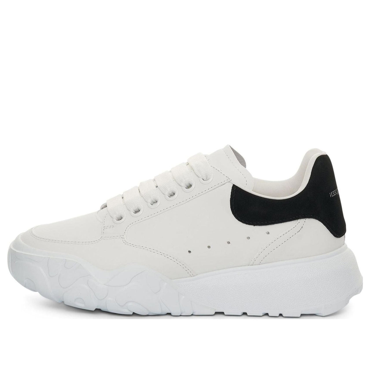 (WMNS) Alexander McQueen Oversized Court Trainer 'White Black' 633915WIA9A9061