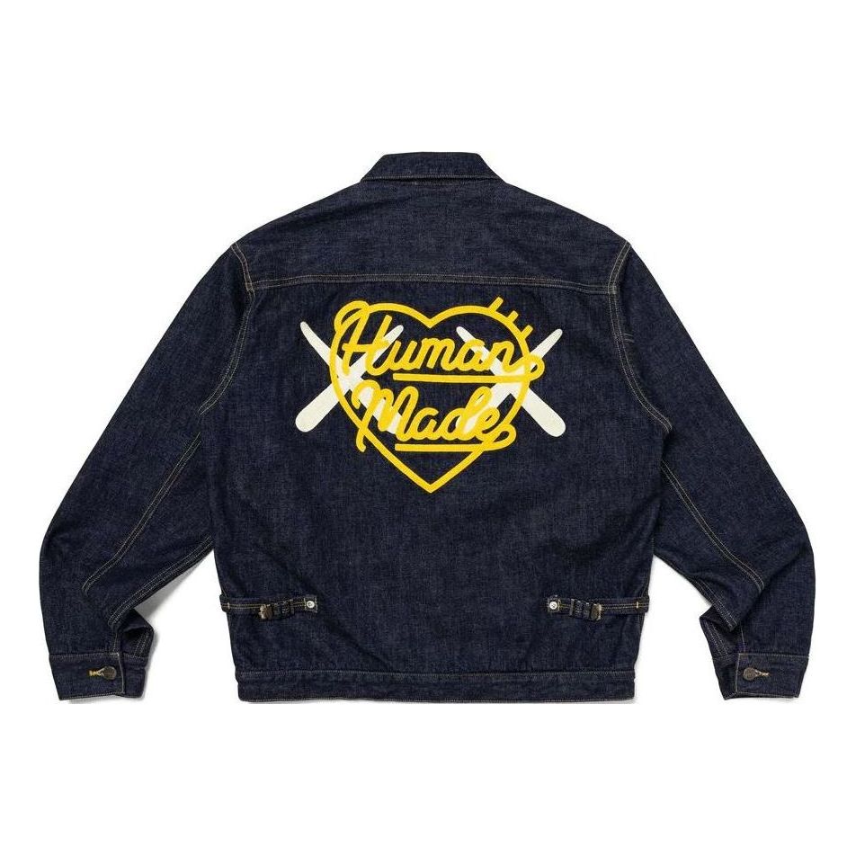 HUMAN MADE x KAWS Made Denim Work Jacket 'Navy' XX26JK001