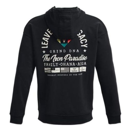 Under Armour Project Rock Heavyweight Terry Full-Zip Hoodie 'Black' 1377436-001