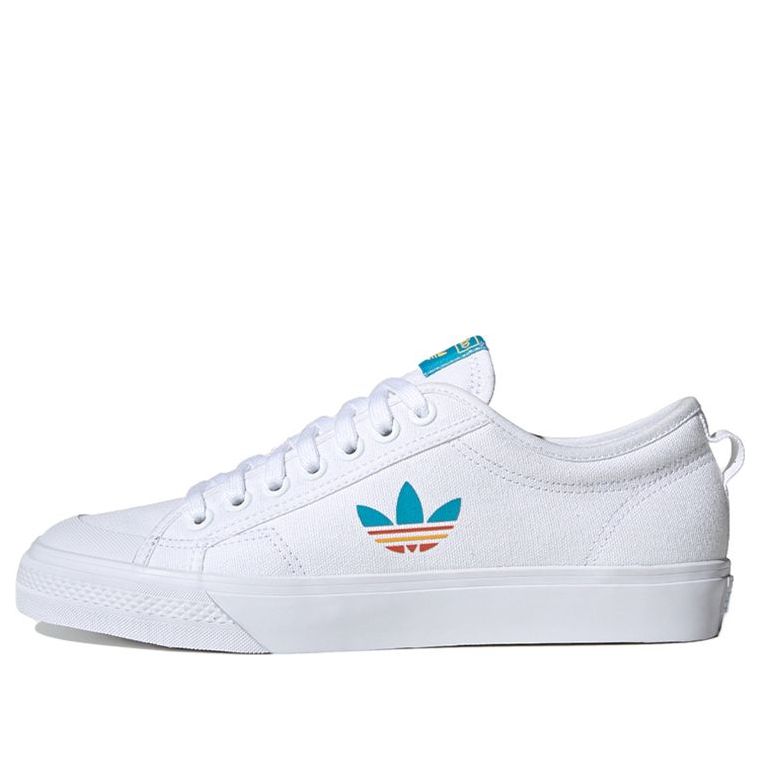 adidas originals Nizza Trefoil 'White Blue' FY2259