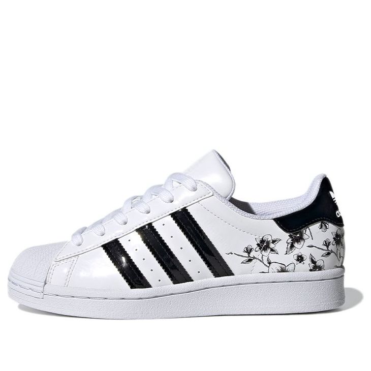 (GS) adidas originals Superstar J 'White Black' FW0779