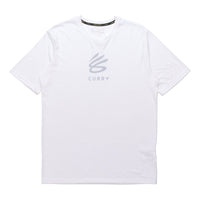 Men's Under Armour Curry Undrtd Splash Round Neck Short Sleeve White 1362819-100