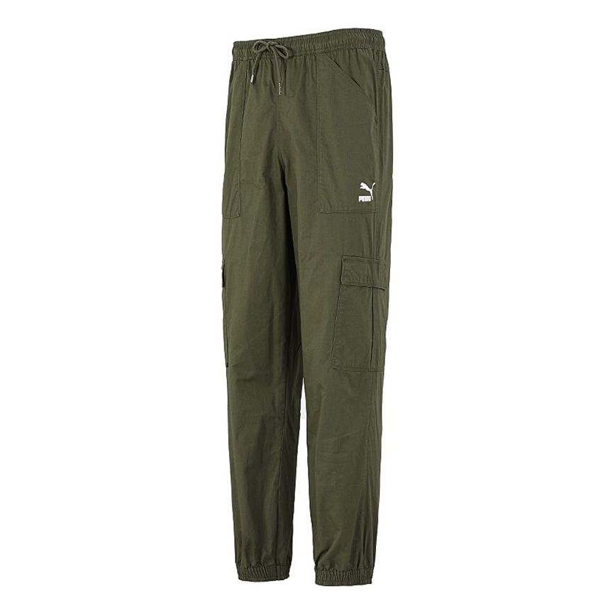 PUMA Classics Cuff Trousers 'Olivegreen' 533101-44