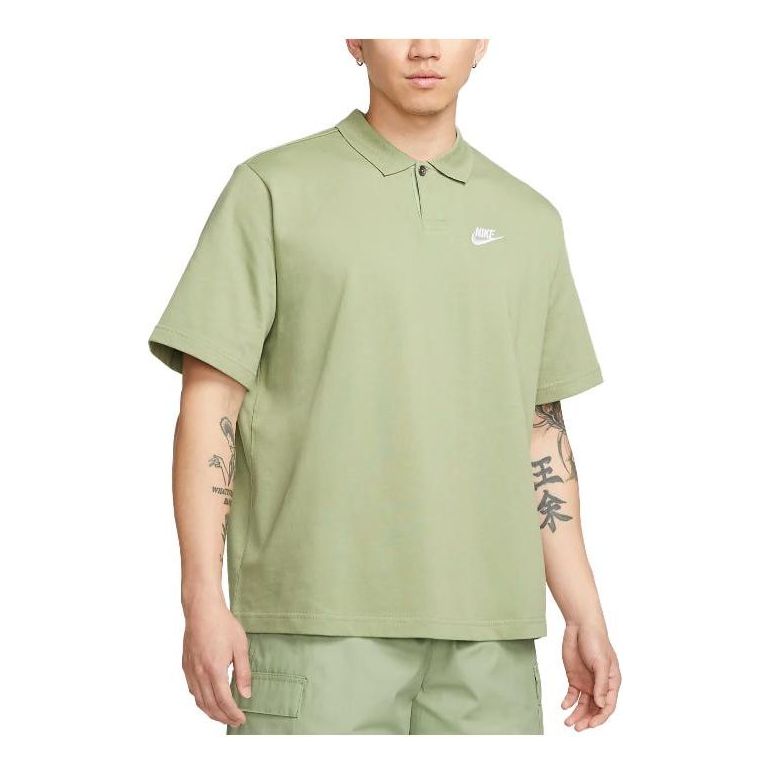 Nike Club Polo Matchup T-Shirt 'Green' DX0618-386