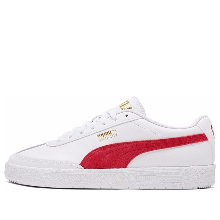 PUMA Oslo-City Casual Board Shoes White/Red 374976-05