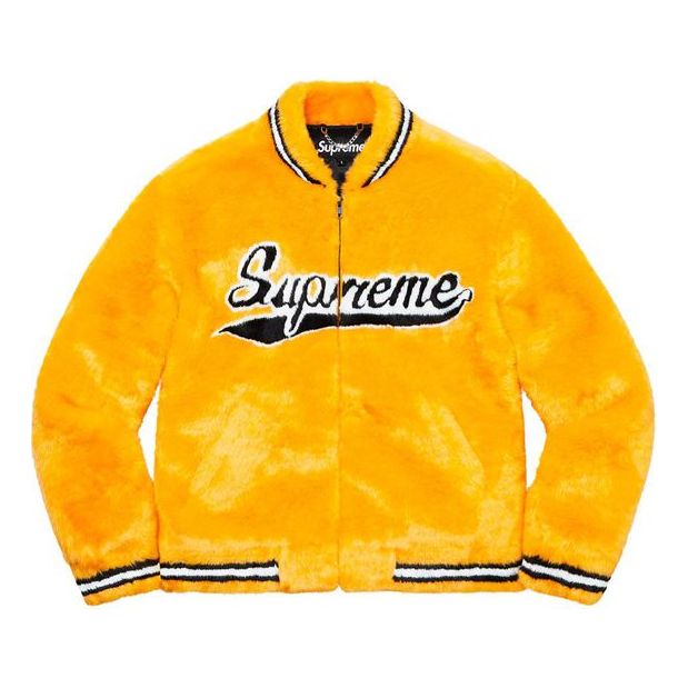 Supreme SS20 Week 1 Faux Fur Varsity Jacket SUP-SS20-025