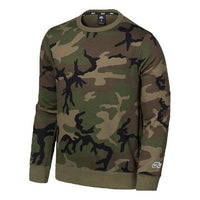 Men's Nike SB Camouflage Fleece Lined Round Neck Pullover Military Green AT9769-222