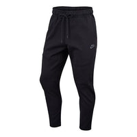 Nike Sportswear logo Casual Knit Drawstring Sports Long Pants Black CU4482-010