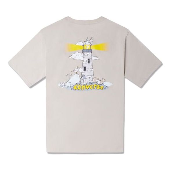 Converse Lighthouse T-shirt 'Beige' 10024760-A03