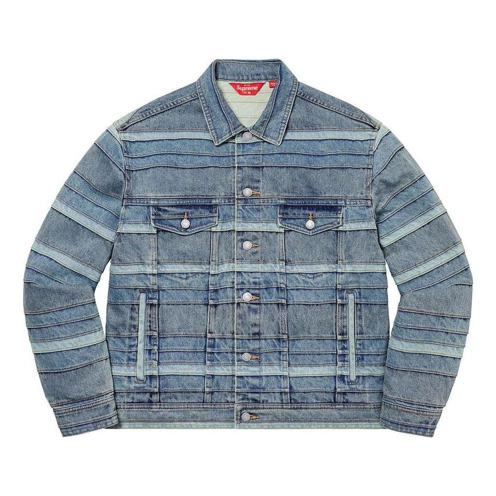 Supreme Layered Denim Trucker Jacket 'Teal' SUP-FW22-779