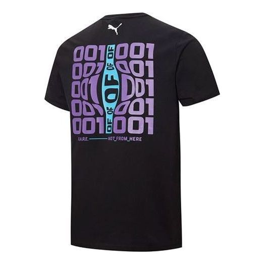 PUMA X LaMelo Ball Warp Drive Graphic Tee 'Black' 537122-01