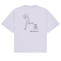 (WMNS) New Balance Running Graphic T-Shirt 'Blue' AWT42319-GRV