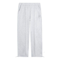 Li-Ning BadFive Logo Loose Fit Fleece Pants 'Grey' AKLSB91-1