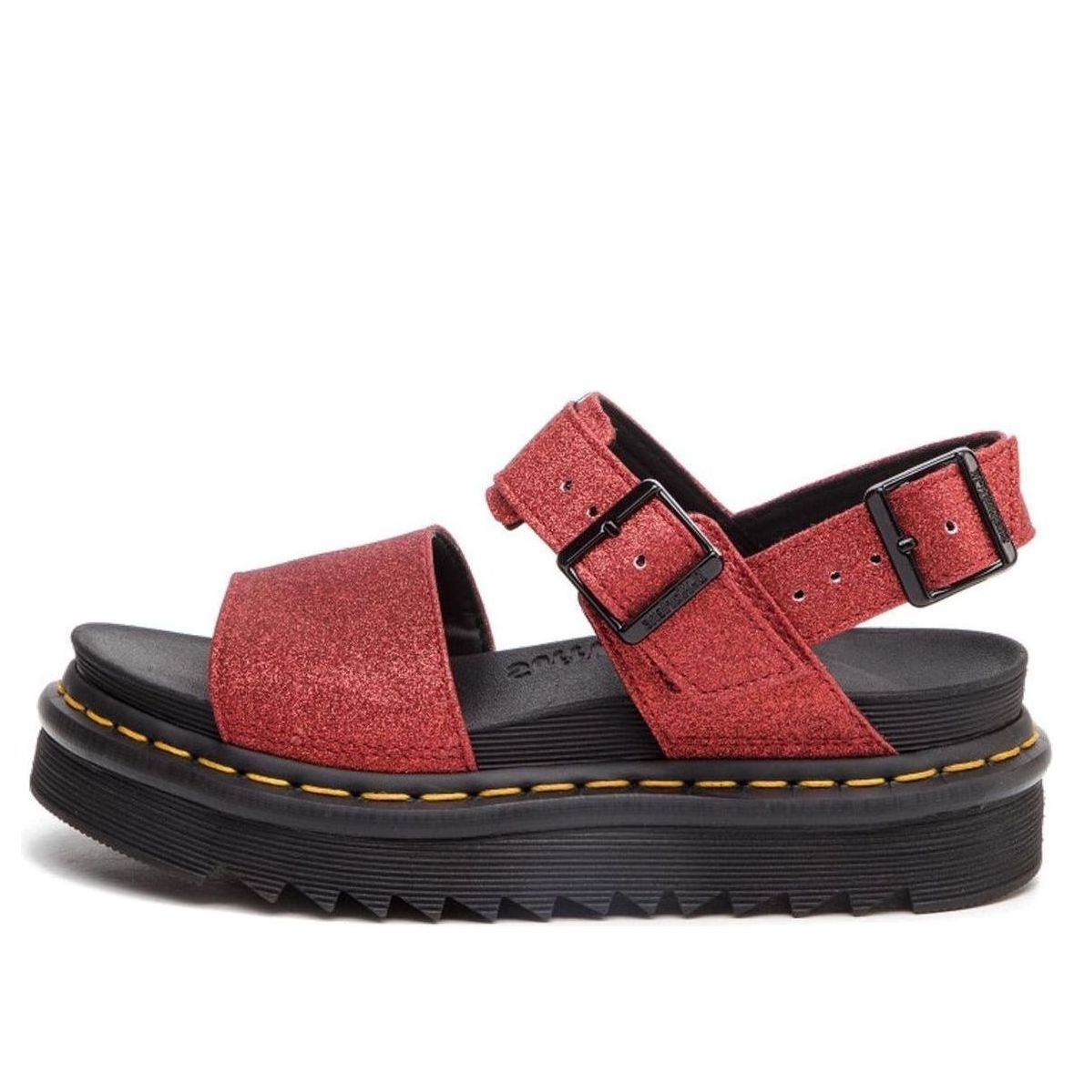 (WMNS) Dr. Martens Flatform-Sandles Red 24818602