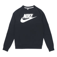 Nike Casual Sports Knit Round Neck Hoodie Men's Black DJ0349-010