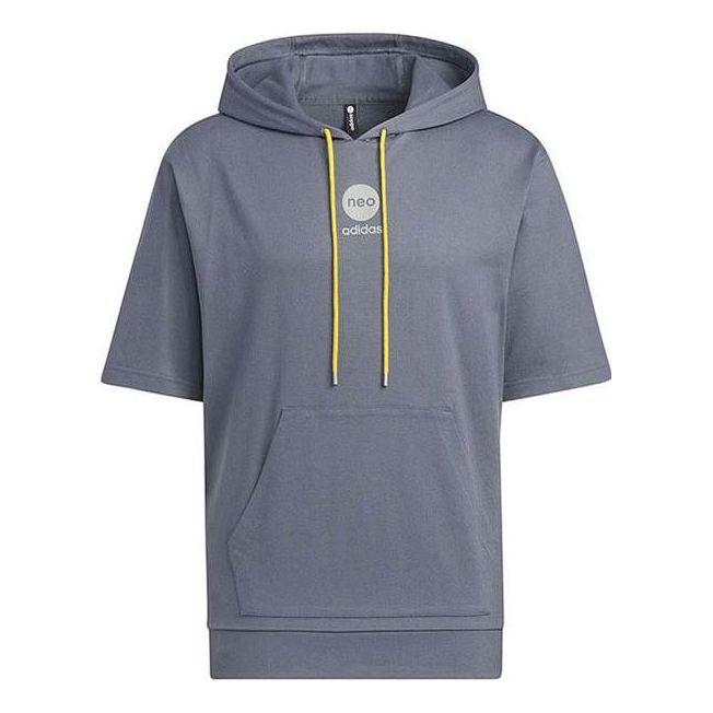 adidas Neo BB SS Hoodie 'Grey' HM2043