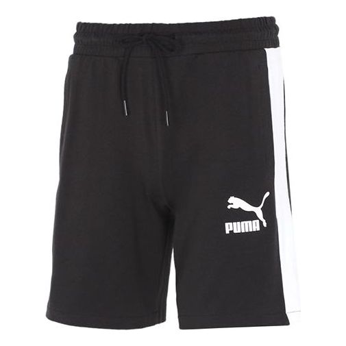 PUMA Casual Sports Breathable Lacing Shorts Black 531358-01