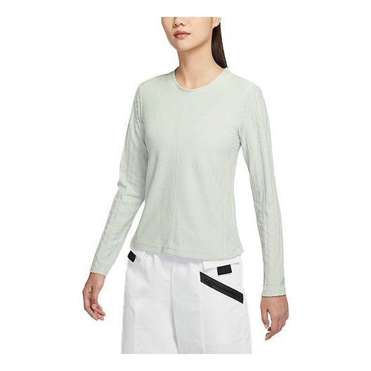 (WMNS) Nike Sportswear Dri-FIT Adv Tech Pack Quick Dry Knitting Round-neck Sweateshirt Grey/Green Graygreen DM6165-034