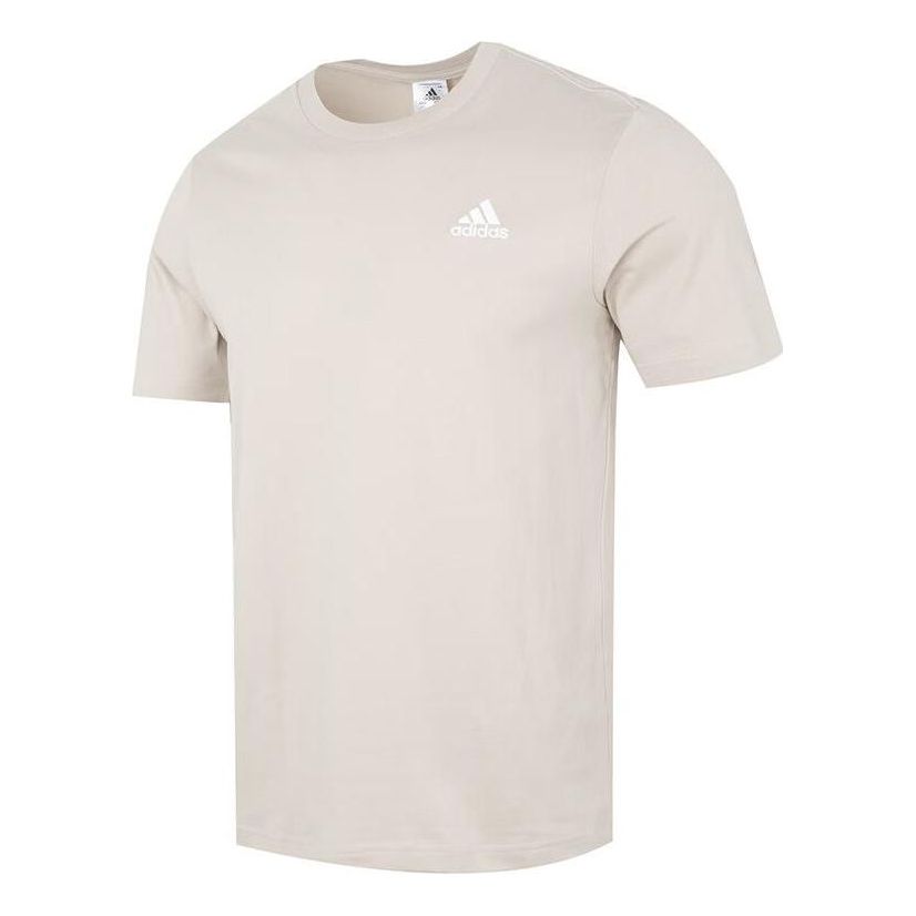 adidas Essentials Single Jersey Embroidered Small Logo T-shirt 'Wonder Taupe' IC9296