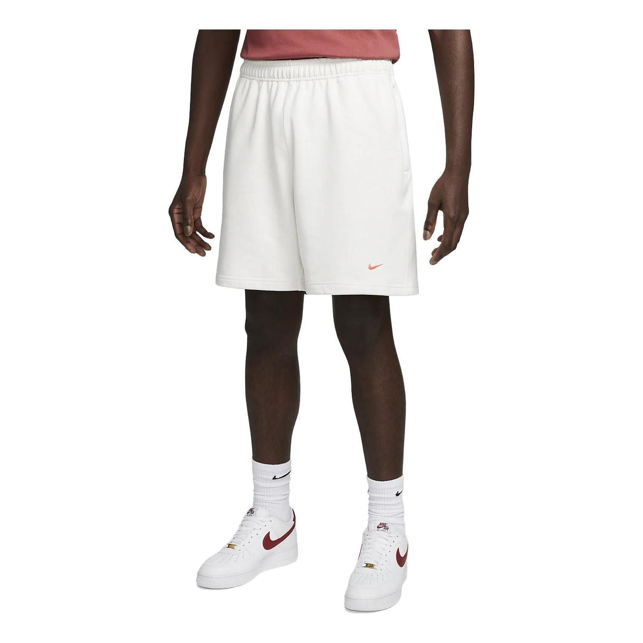 Nike Solo Swoosh French Terry Shorts 'White' DX0817-030