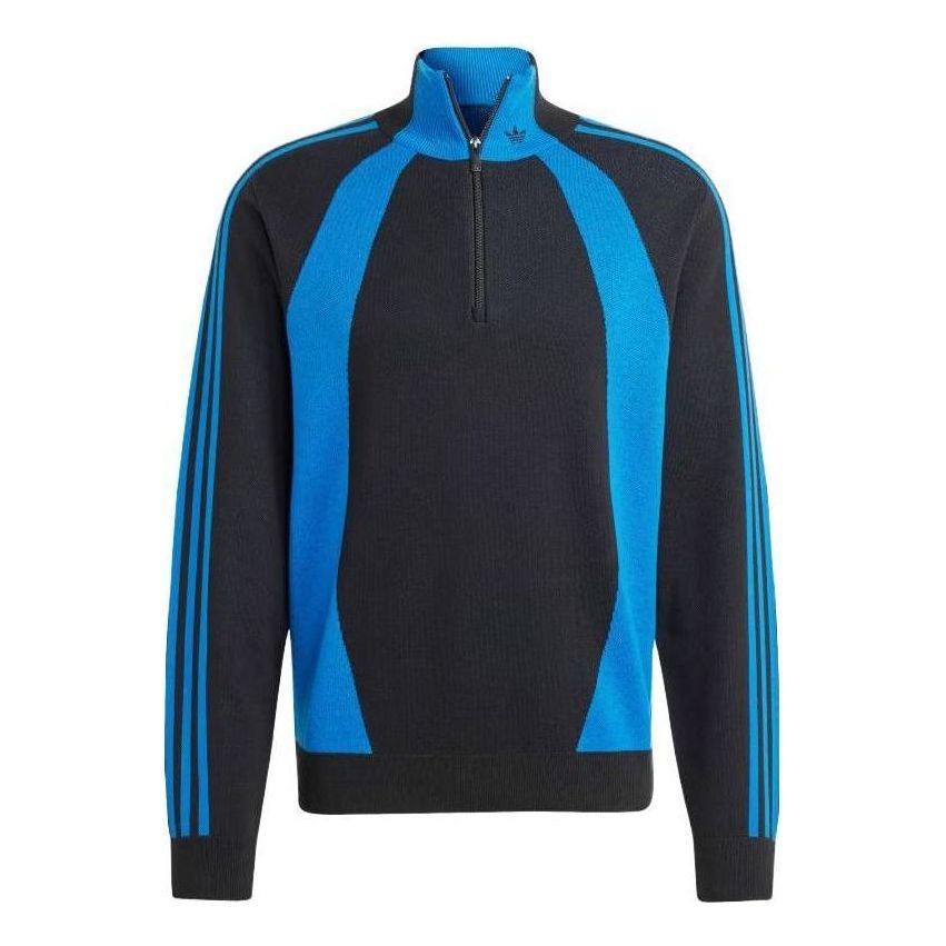 adidas Quarter-Zip Jumper 'Blue Black' IR7127