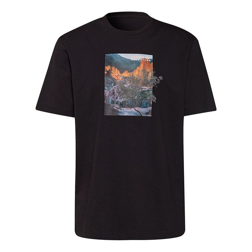 adidas Adventure Landscape Graphic Tee 'Black' H09063