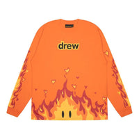 Drew House Fire Long Sleeve T-shirt 'Orange' DR-FW22-789