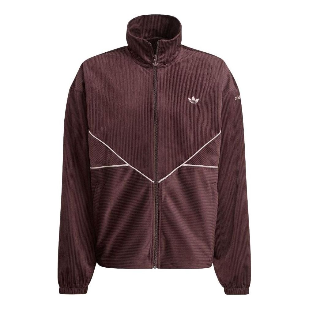 adidas originals Adicolor Seasonal Corduroy Track Jacket 'Shadow Brown' II5787