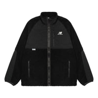 New Balance Lifestyle Cotton Warm Coat 'Black White' AMJ23326-BK