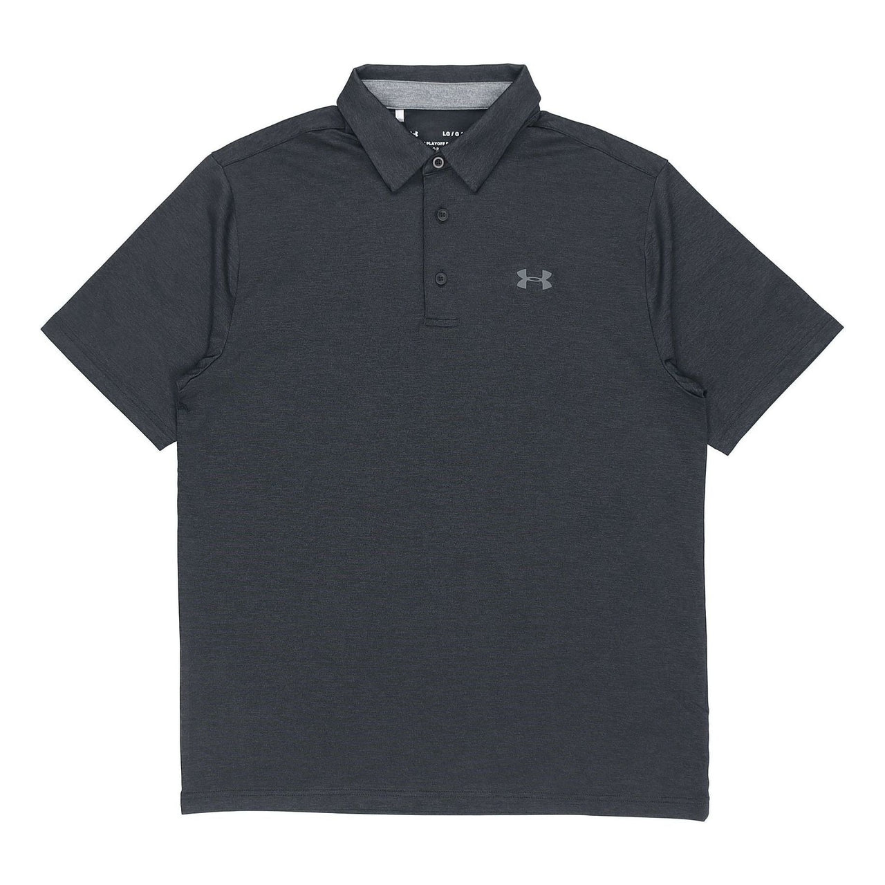 Men's Under Armour Playoff Golf Sports Thin and light Breathable Loose Short Sleeve Polo Shirt Black 1351131-001