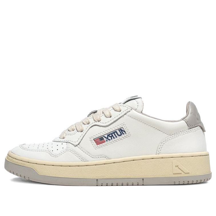 (WMNS) Autry Medalist Leather Low 'White Grey' AULW-BB50