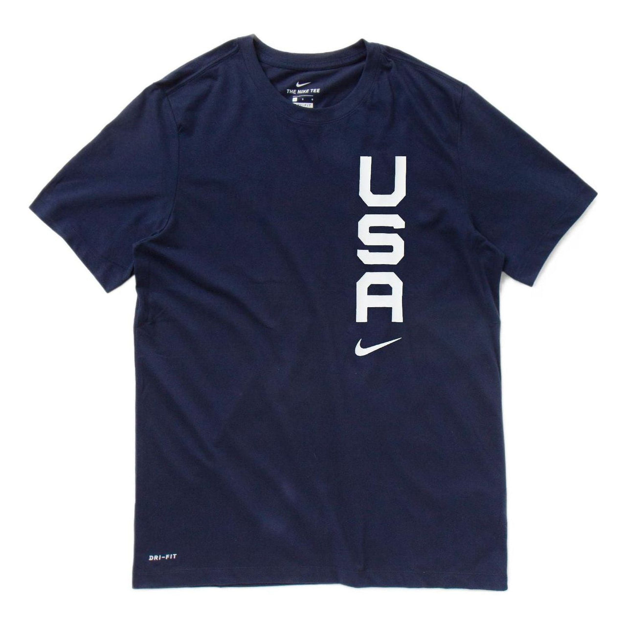 Men's Nike Alphabet Printing Solid Color Round Neck Sports Short Sleeve Blue T-Shirt CT8795-451