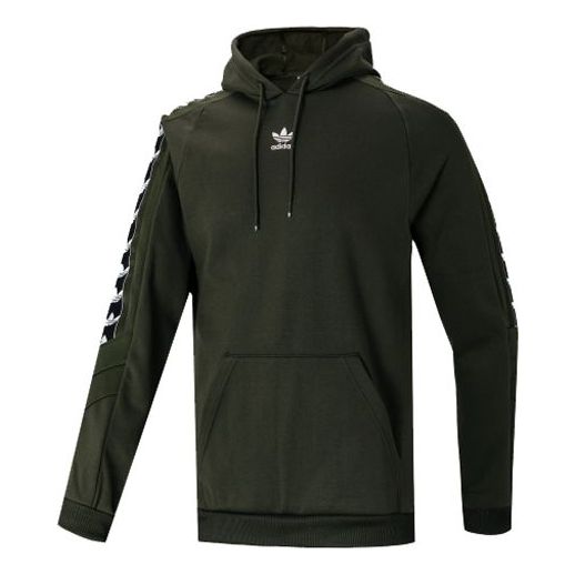 adidas originals Oe Tape Hz Casual Sports Pullover Green FQ3389