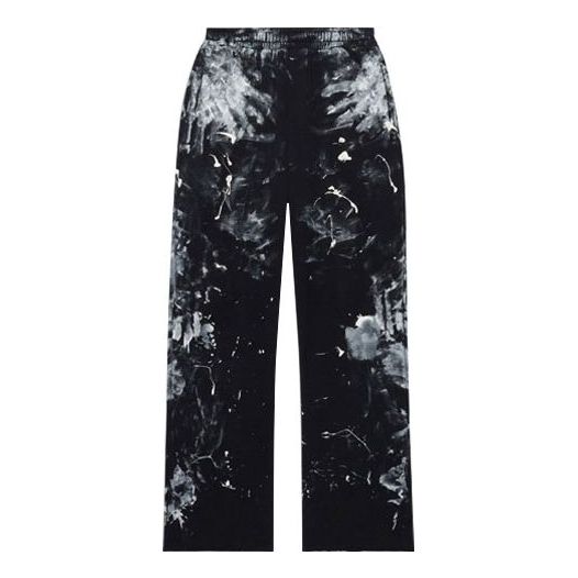 Balenciaga Painter Sweatpants 'Black White' 641589TKVG21070