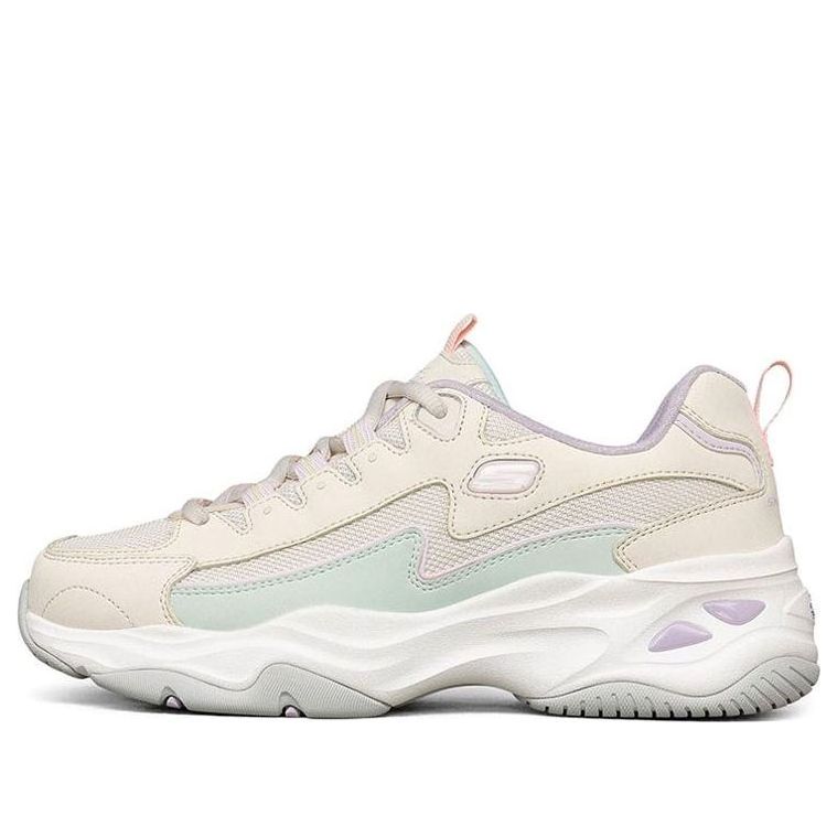 (WMNS) Skechers D Lites 4.0 Panda Flatform Low Chunky Shoes White 149491-NTMT