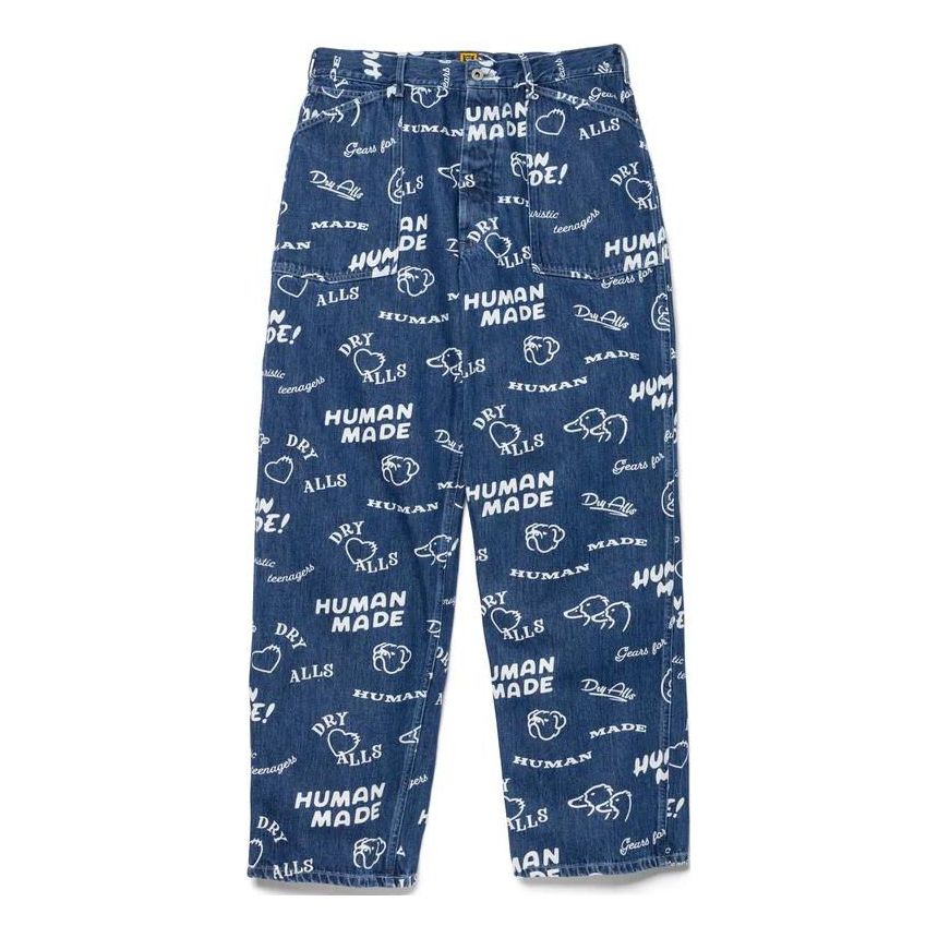 HUMAN MADE Printed Denim Baggy Jeans 'Indigo' HM26PT010