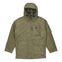 adidas Outdoor Sports hooded down Jacket Olive Green H61734