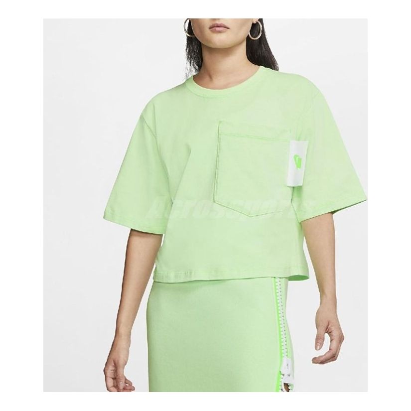 (WMNS) Nike SPORTSWEAR Short Sleeve Green CT0875-376