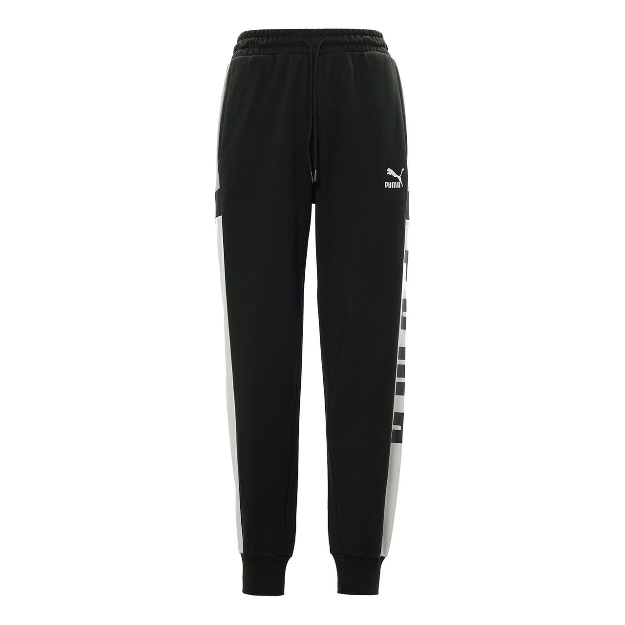 PUMA Retro Block Sweatpant 'Black White Grey' 530714-01