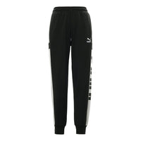 PUMA Retro Block Sweatpant 'Black White Grey' 530714-01