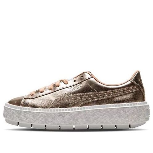 (WMNS) PUMA Basket Platform Trace Luxe 'Dusty Coral' 367852-01