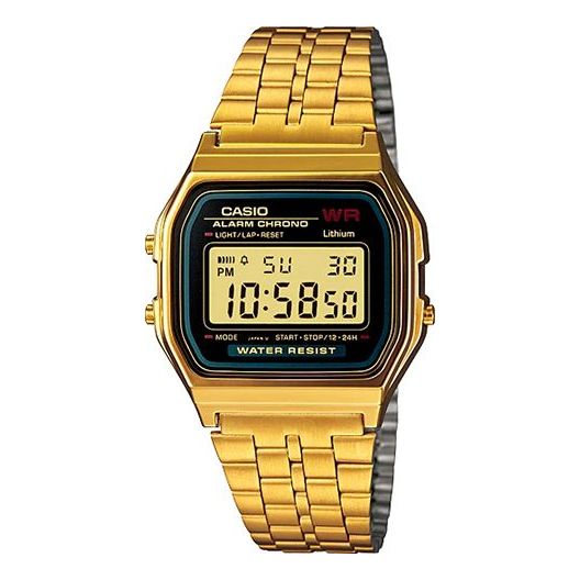 CASIO Standard Vintage Retro en Waterproof Mens Gold Digital A159WGEA-1D