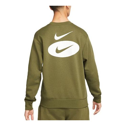 Nike League As Sportswear Sl Bb Crew 'Olive Green' DM5461-326