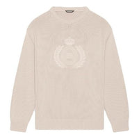 Balenciaga BB Laurel Crown Logo Crewneck Knitted Sweater 'Beige' 664369T32119028
