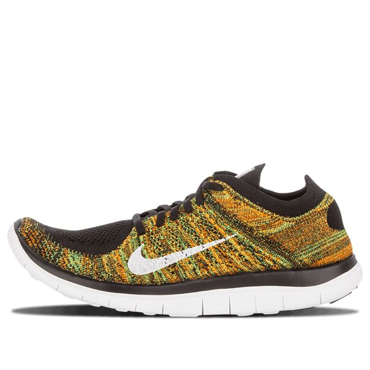 Nike Free 4.0 Flyknit 'Black Green Orange' 631053-006