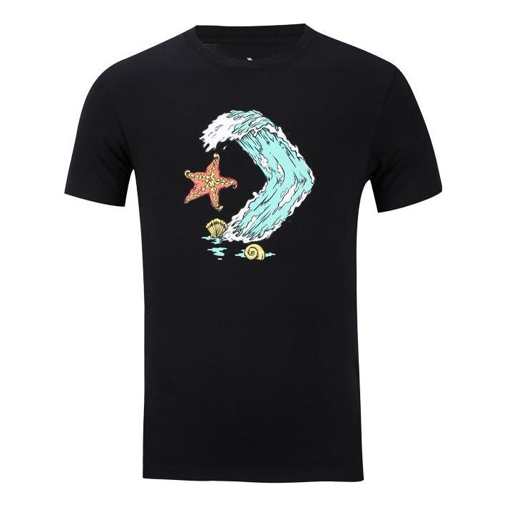 Converse Star Chevron Ocean T-Shirt 'Black' 10008087-A01