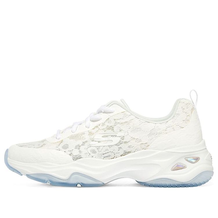 (WMNS) Skechers DLites 4.0 'White Lace' 896092-WHT
