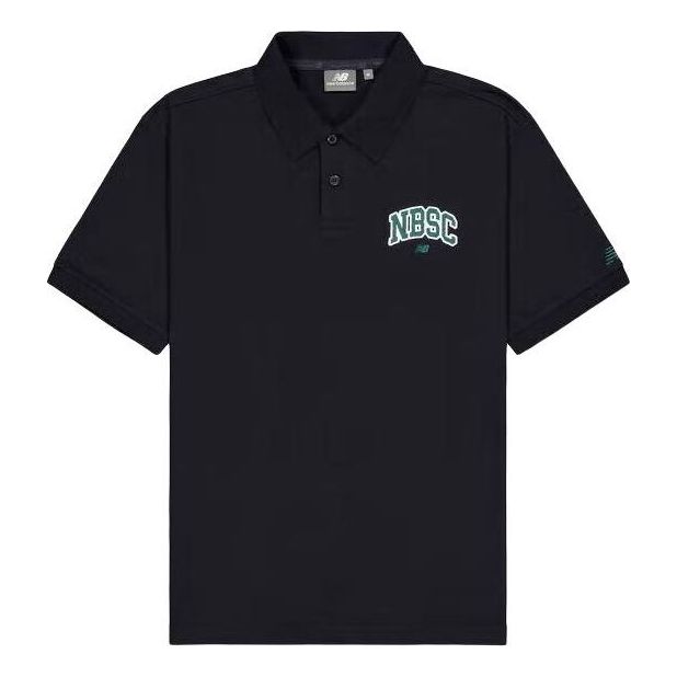 New Balance Small NBSC Polo Shirt 'Black' NFE22011-BK